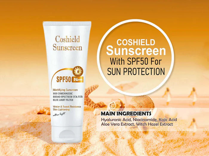 Cosderma Coshield Mattifying Sunscreen SPF 50 PA+++ 50ml