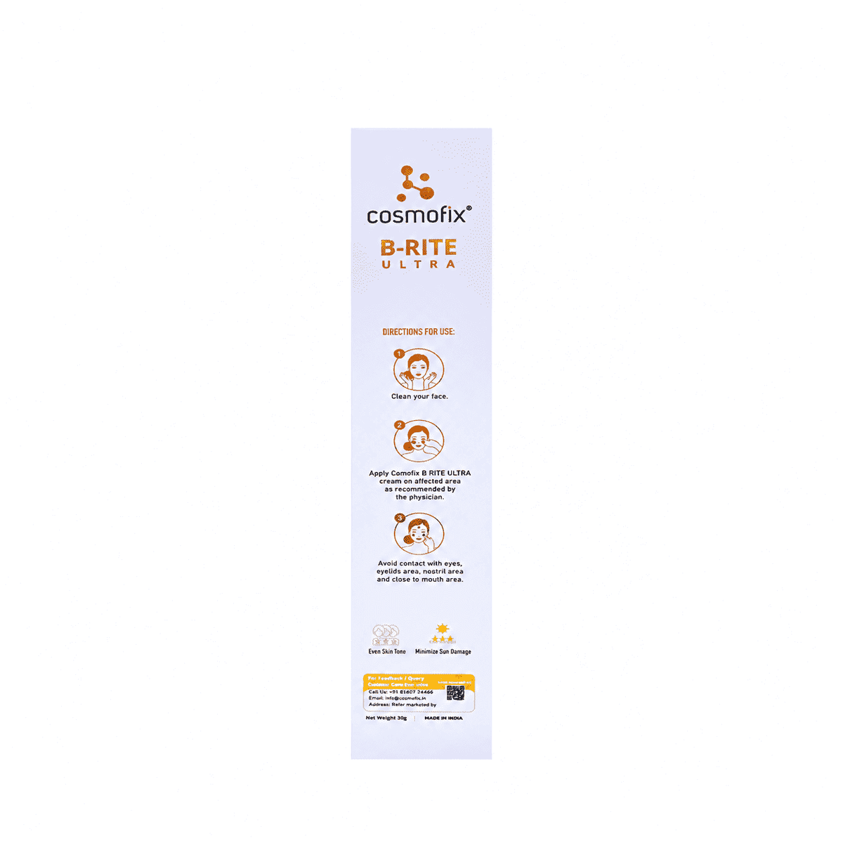 Cosmofix B-Rite Ultra Skin Brightening Cream 30gm