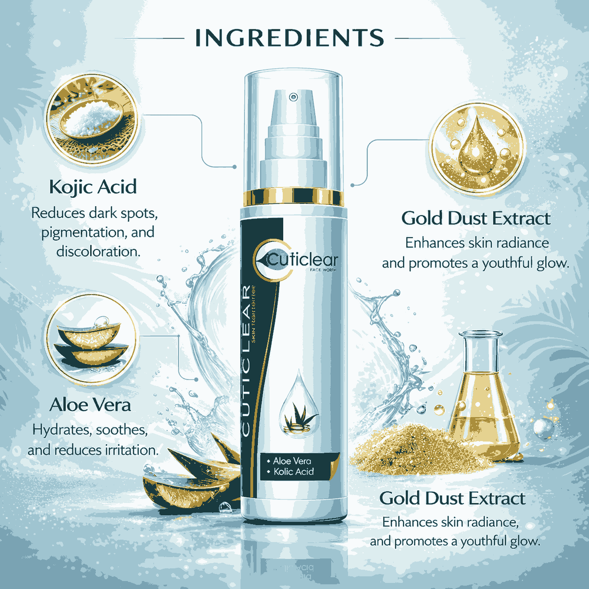 Cuticlear Skin Lightening Face Wash 100ml