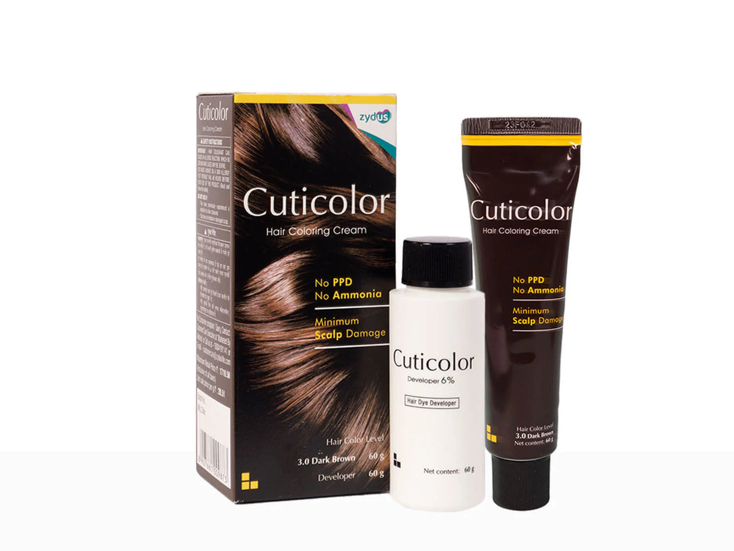 Cuticolor Hair Coloring Cream 120gm