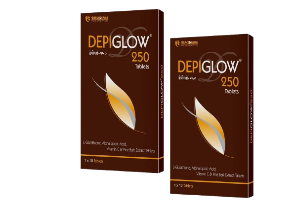 Depiglow 250 tablet glutathione tab, 10Tab – Dermatics.in