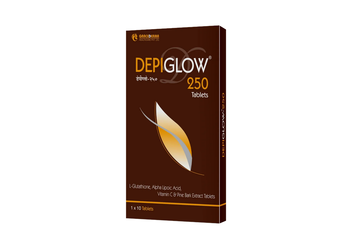 Depiglow 250 tablet glutathione tab, 10Tab