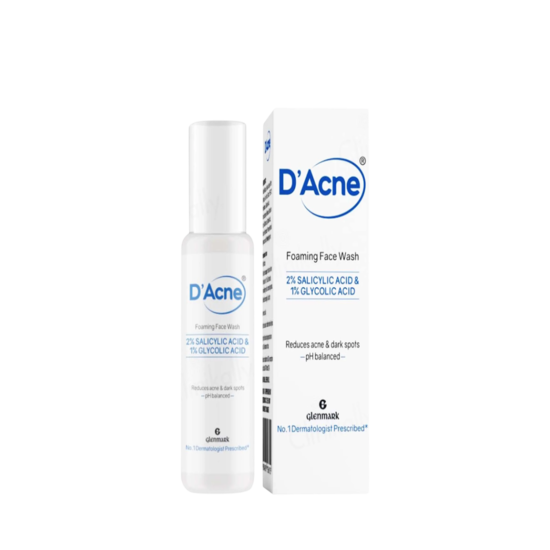 D Acne Foaming Face Wash, 60ml
