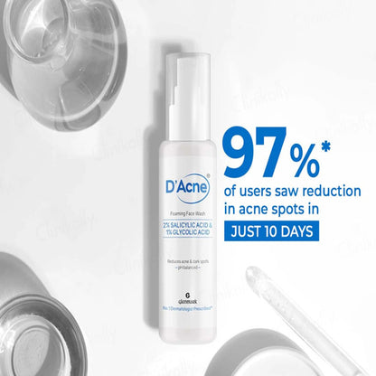 D Acne Foaming Face Wash, 60ml