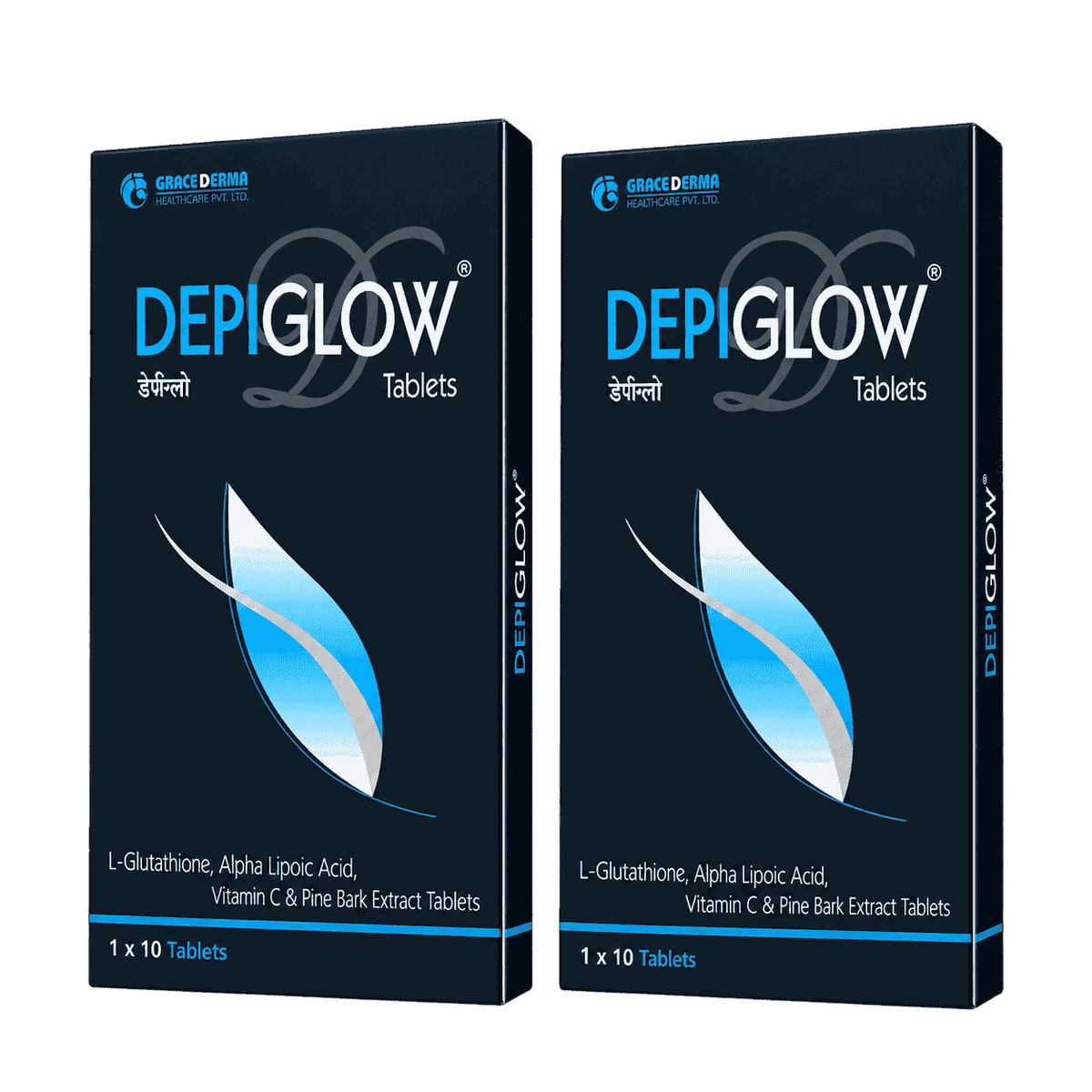 Depiglow Whitening Tablet 10 Tab PACK OF 2