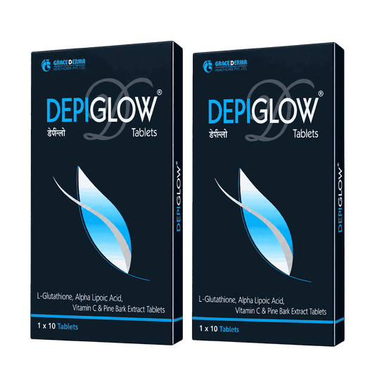 Depiglow Whitening Tablet 10 Tab PACK OF 2