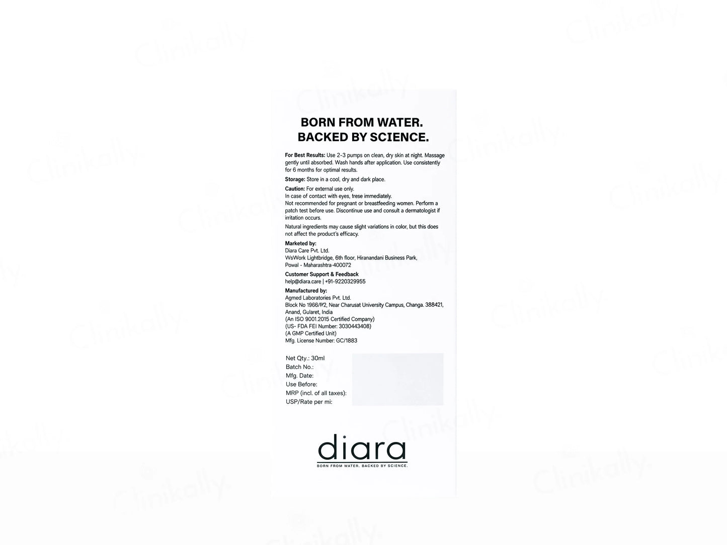 Diara Cu Correct Advanced Pigment Correction Face Serum