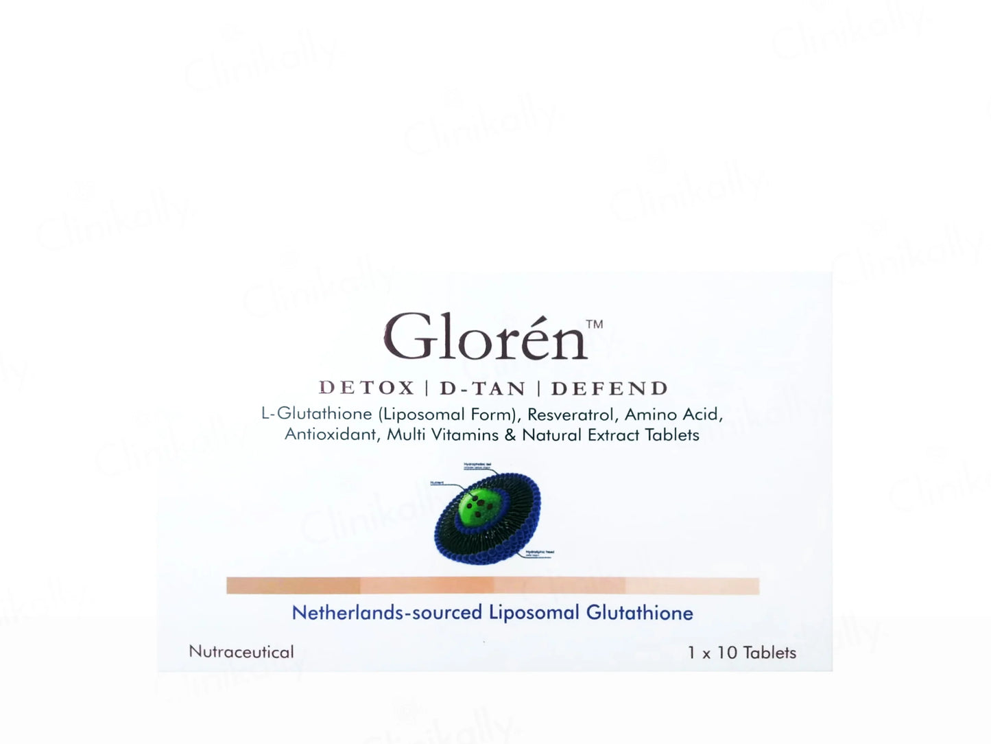 Gloren Detox & D-Tan Nutraceutical 10Tablets
