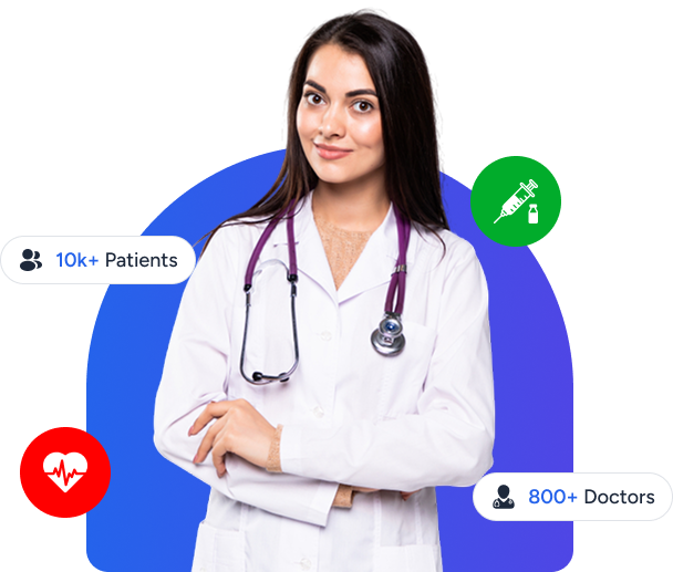 Professional specialist doctor at Dermatics