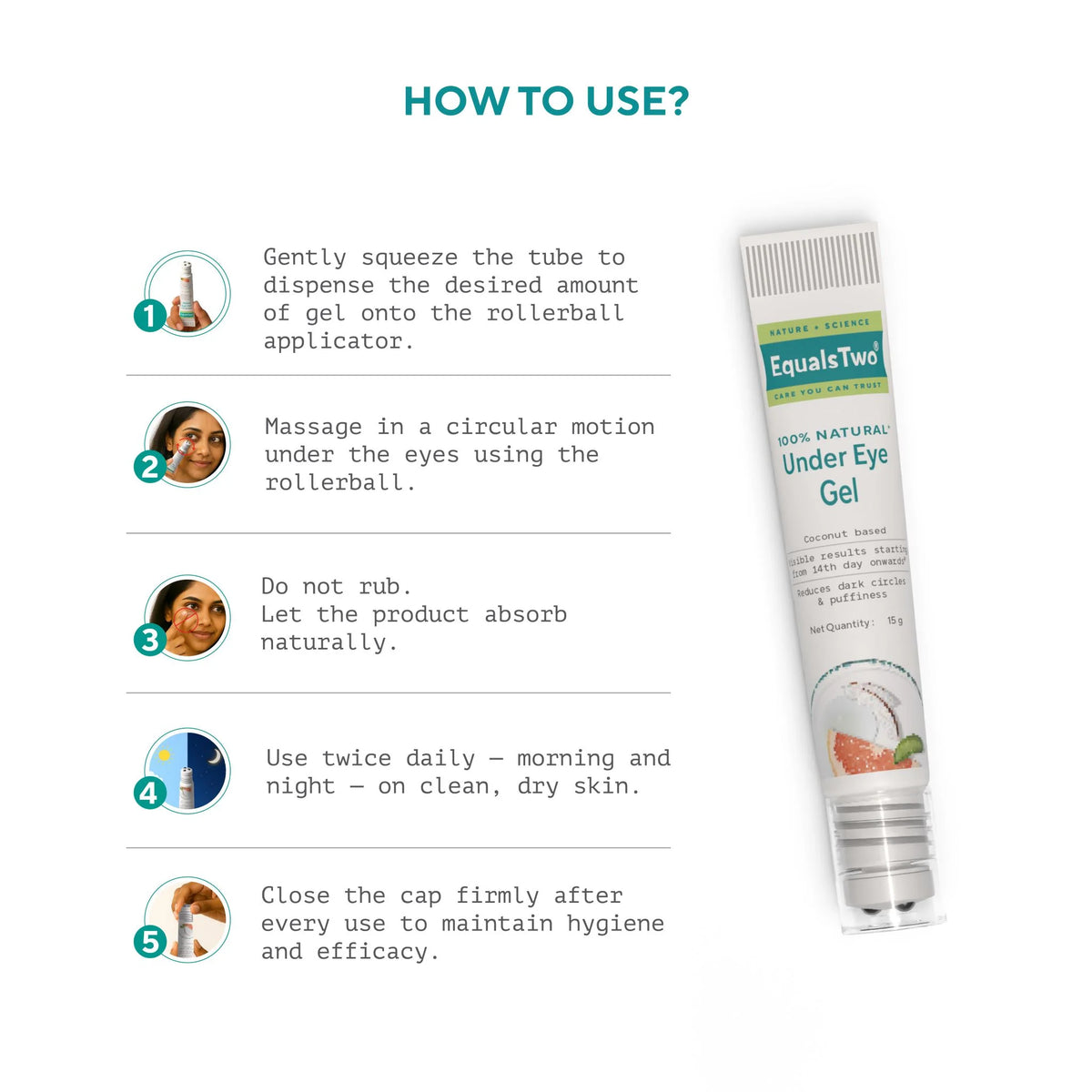 EqualsTwo Under Eye Gel 15gm