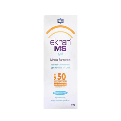 Ekran MS Mineral Sunscreen Gel SPF 50 PA+++ 50gm