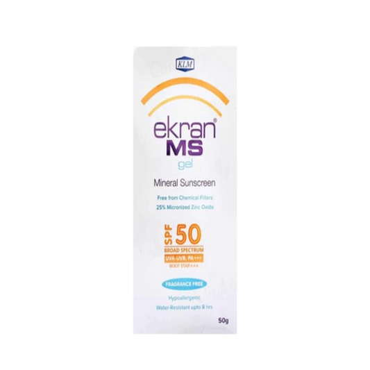 Ekran MS Mineral Sunscreen Gel SPF 50 PA+++ 50gm
