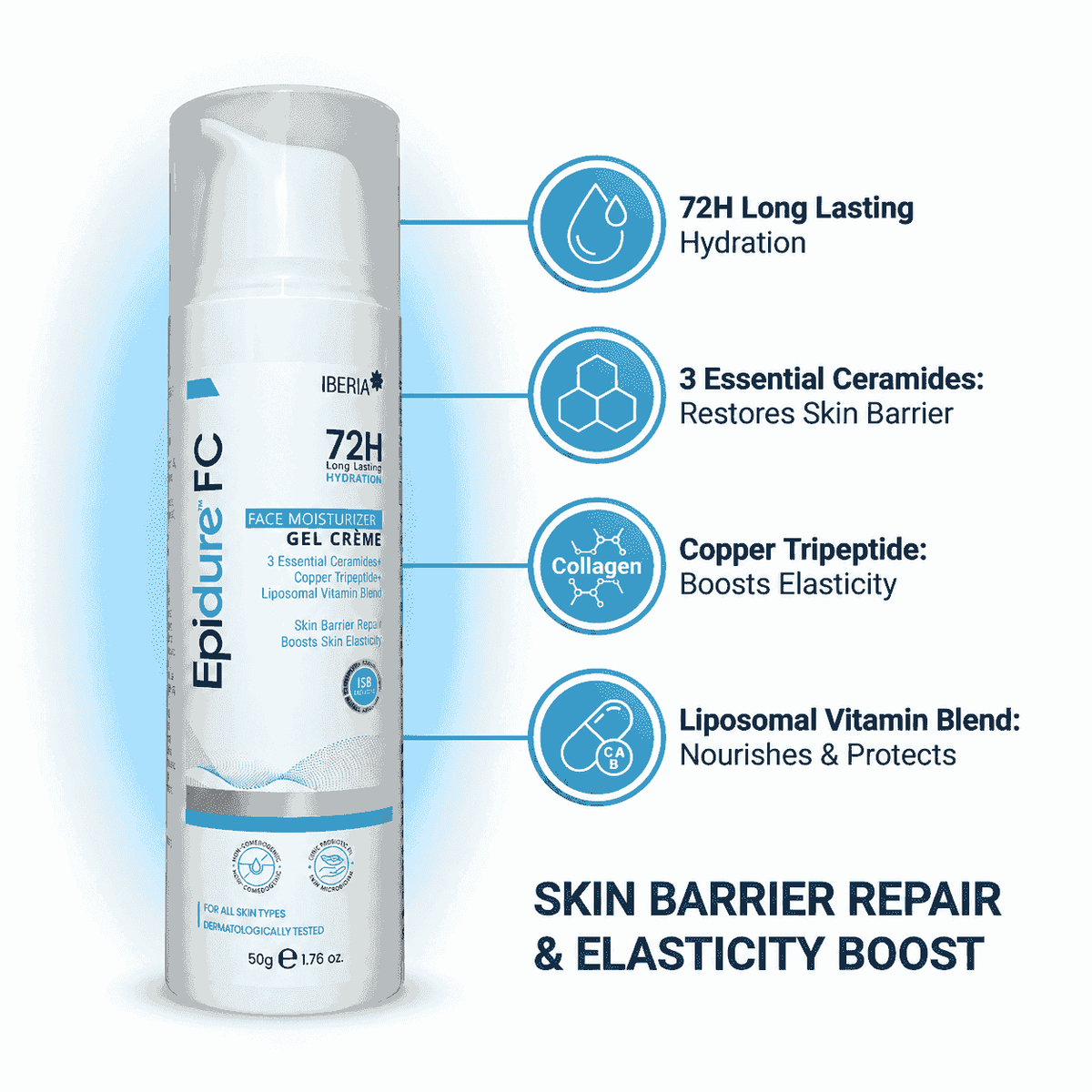 Epidure FC Face Moisturizer gel Cream 50gm