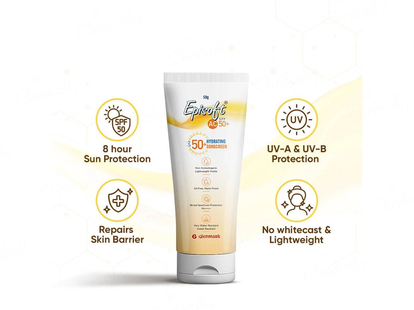 Episoft AC SPF 50 + Hydration Sunscreen 50gm