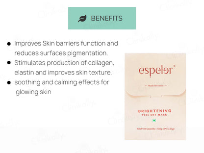 Espeler Brightening Peel Off Mask, 5 x 25 gm (125gm)