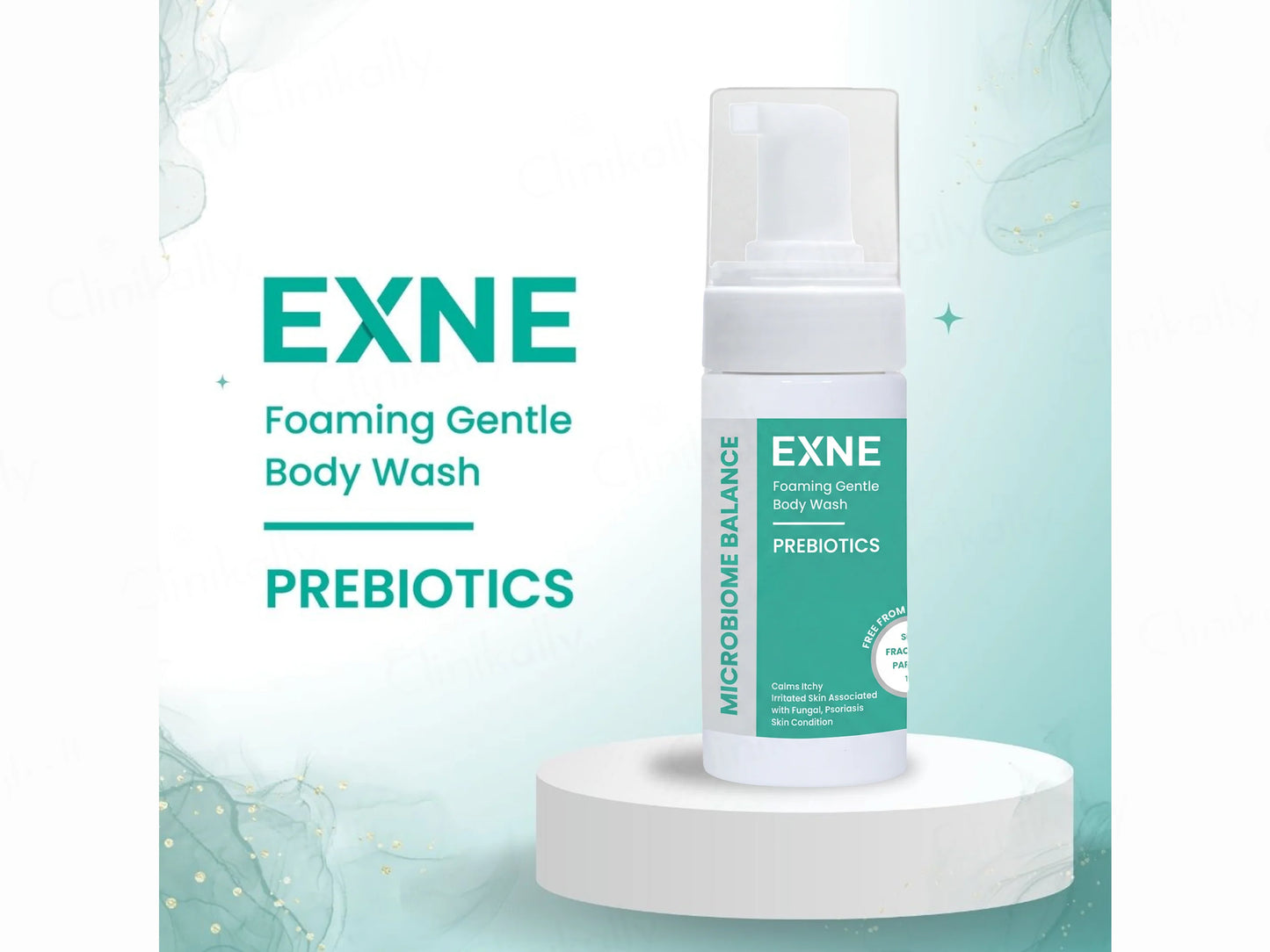 Exne Prebiotics Soothing & Hydrating Foaming Gentle Body Wash, 180ml