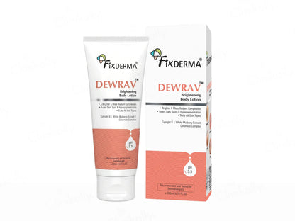 Fixderma Dewrav Brightening Body Lotion, 200ml