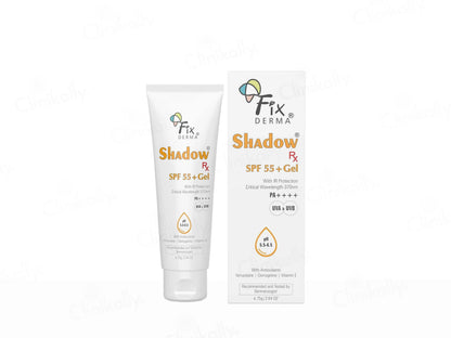 Fixderma Shadow RX Sunscreen SPF 55+ Gel, 75gm