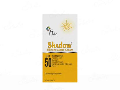 Fixderma Shadow Silicone Matte Cream SPF 50 PA+++, 50ml