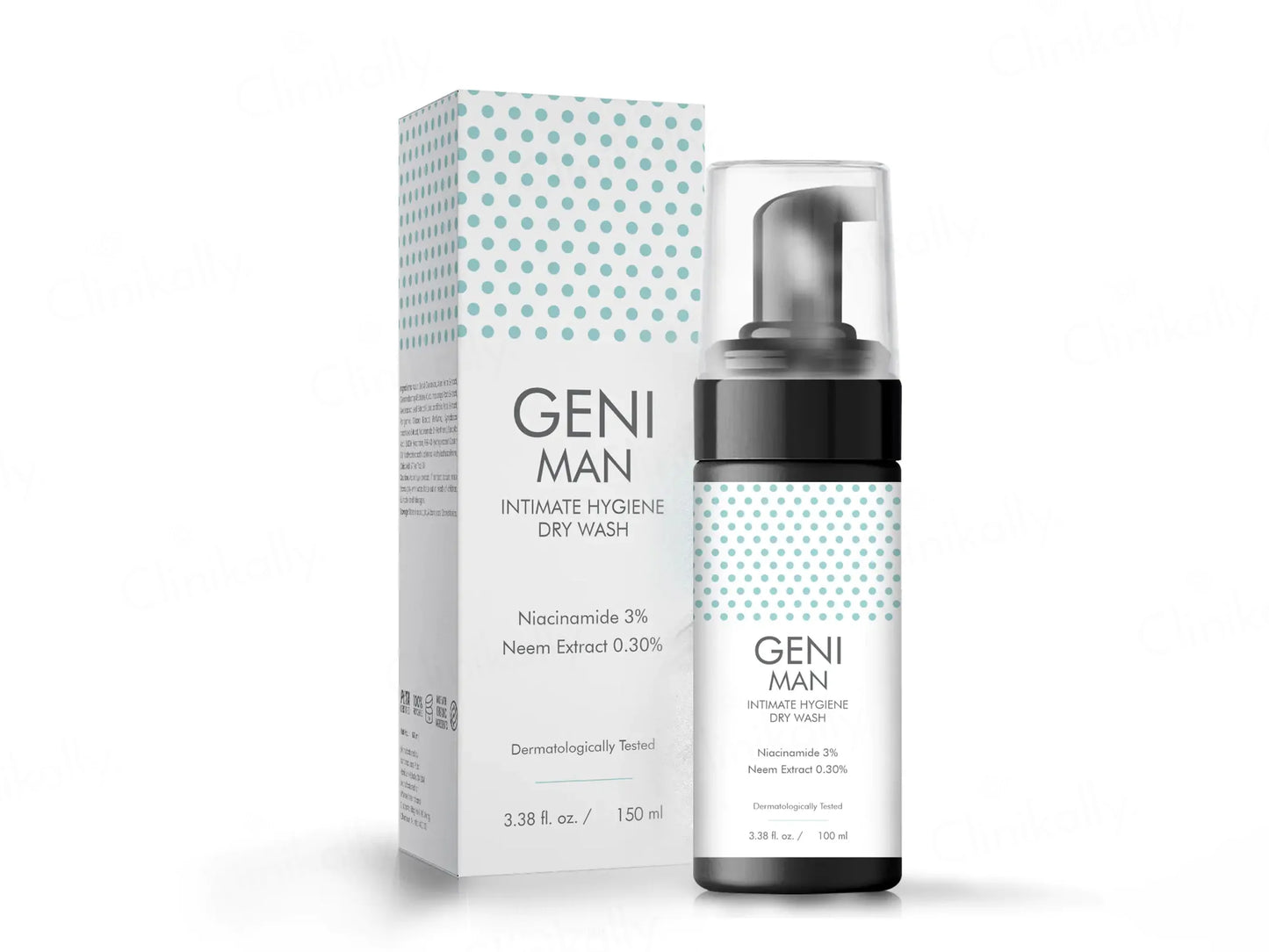 Geni Man Intimate Hygiene Dry Wash 150ml
