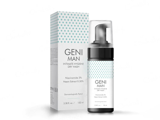 Geni Man Intimate Hygiene Dry Wash 150ml