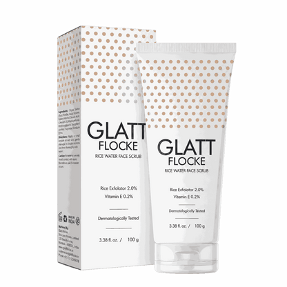 Glatt Flocke Rice Water Face Scrub 100gm