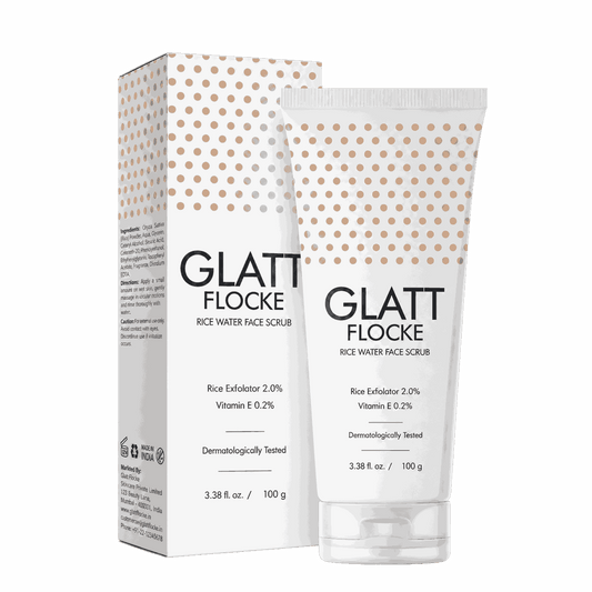 Glatt Flocke Rice Water Face Scrub 100gm