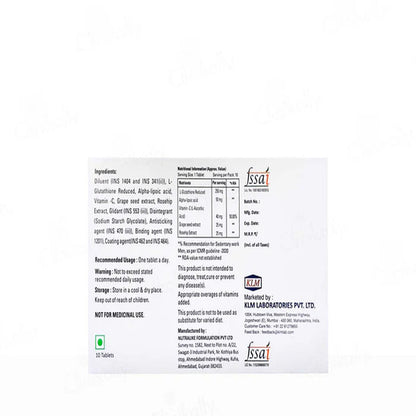 Glutaderm Tablet 10Tab
