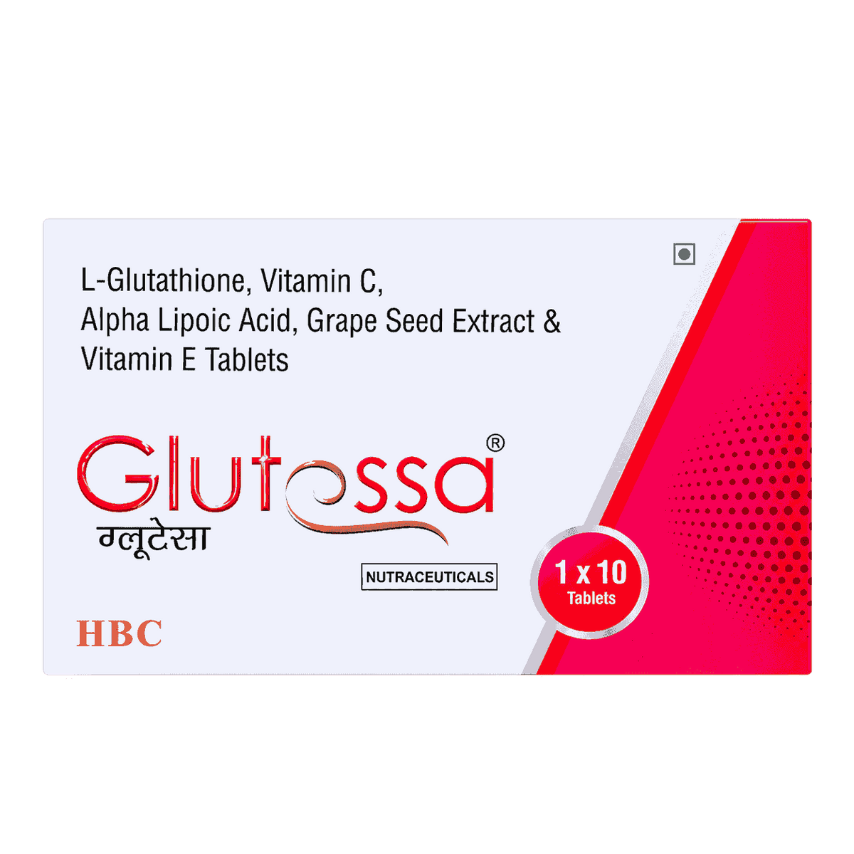 Glutessa Skin Brightening & Whitening tablet 1 x 10 Tab