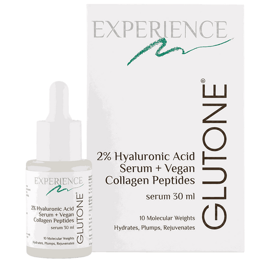 Glutone 2% Hyaluronic Acid plus vegan collagen peptides Serum, 30ml