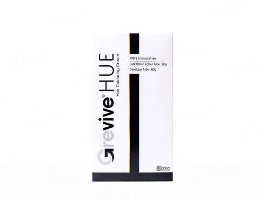 Grevive Hue Hair Colouring Cream, 60+60 1 Kit
