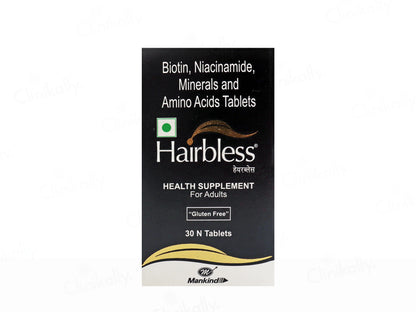 Hairbless Tablets Bottel (30 Tab)