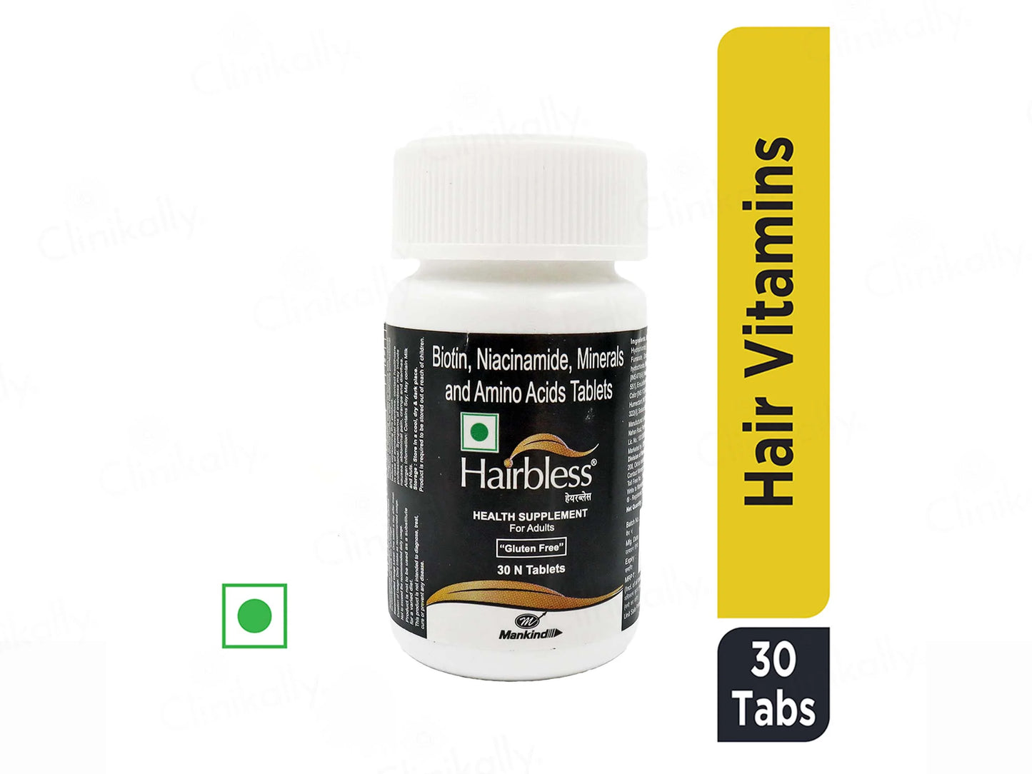 Hairbless Tablets Bottel (30 Tab)