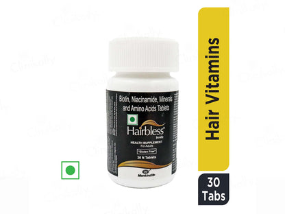 Hairbless Tablets Bottel (30 Tab)