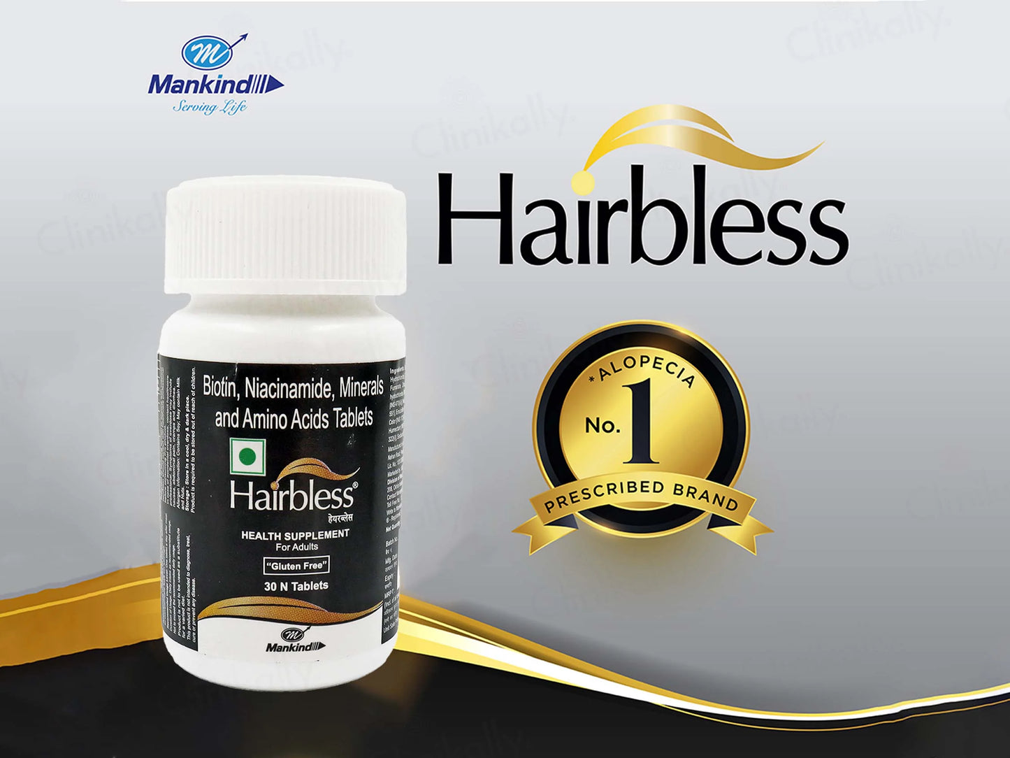 Hairbless Tablets Bottel (30 Tab)