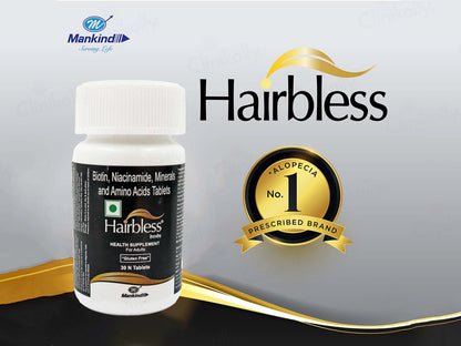 Hairbless Tablets Bottel (30 Tab)