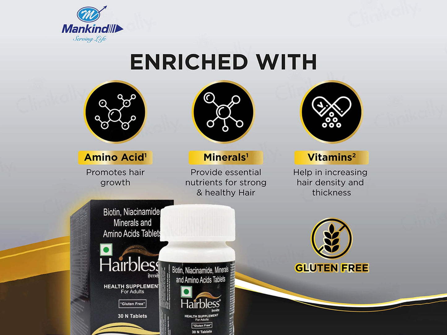 Hairbless Tablets Bottel (30 Tab)