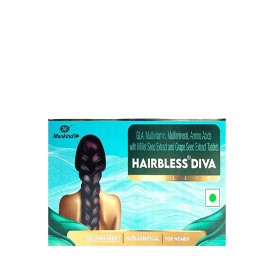 Hairbless Diva Nutraceutical Tablet For Women 30Tab strip