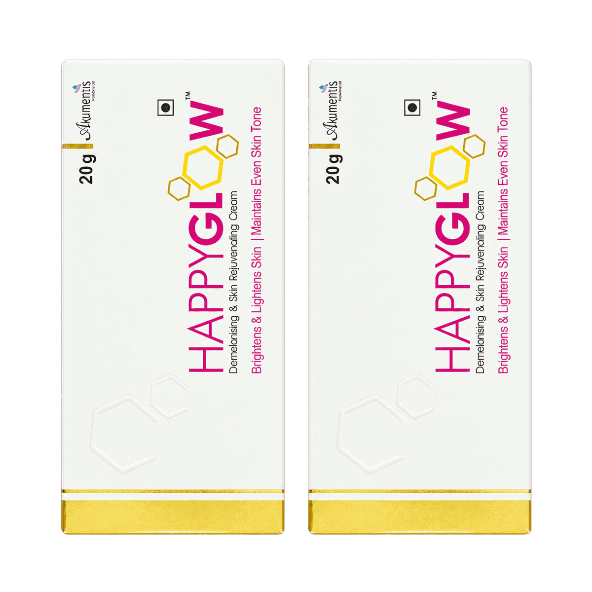 Happyglow Demelanising & Skin Rejuvenating Cream 20gm