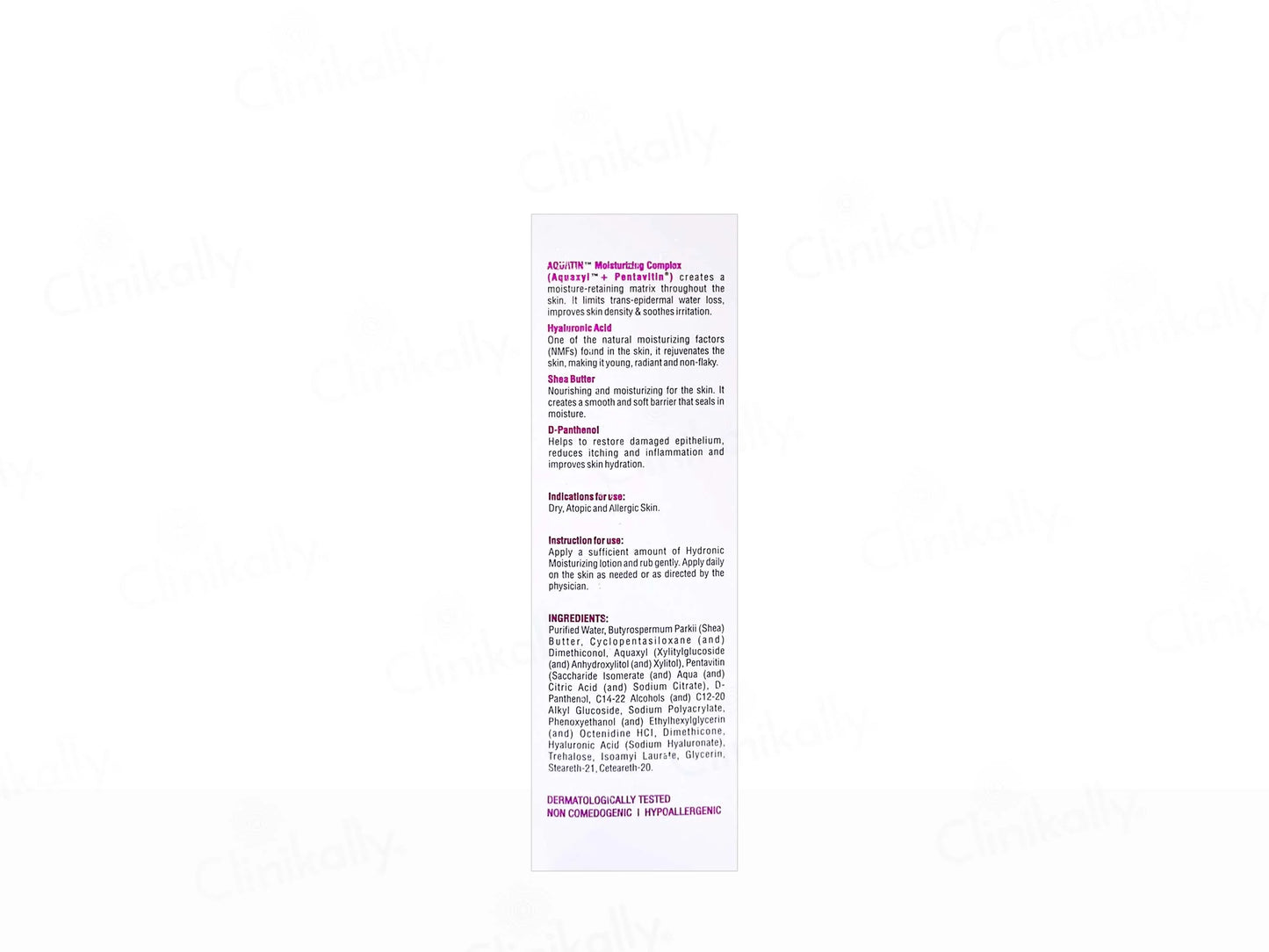 Hydronic Moisturizing Lotion,