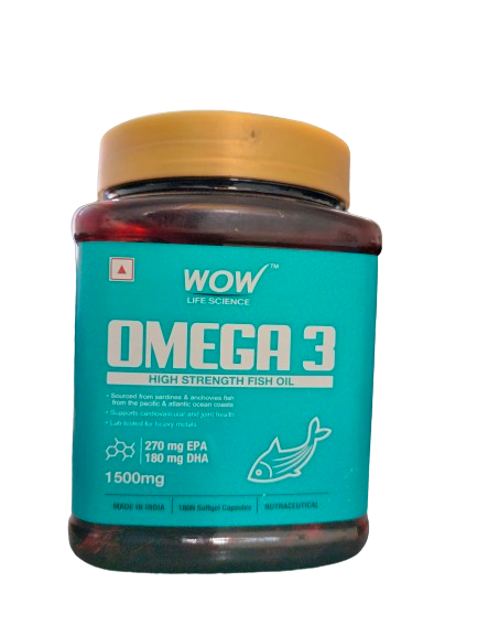 Wow Omega 3 High Strength Fish Oil Capsules 1500mg
