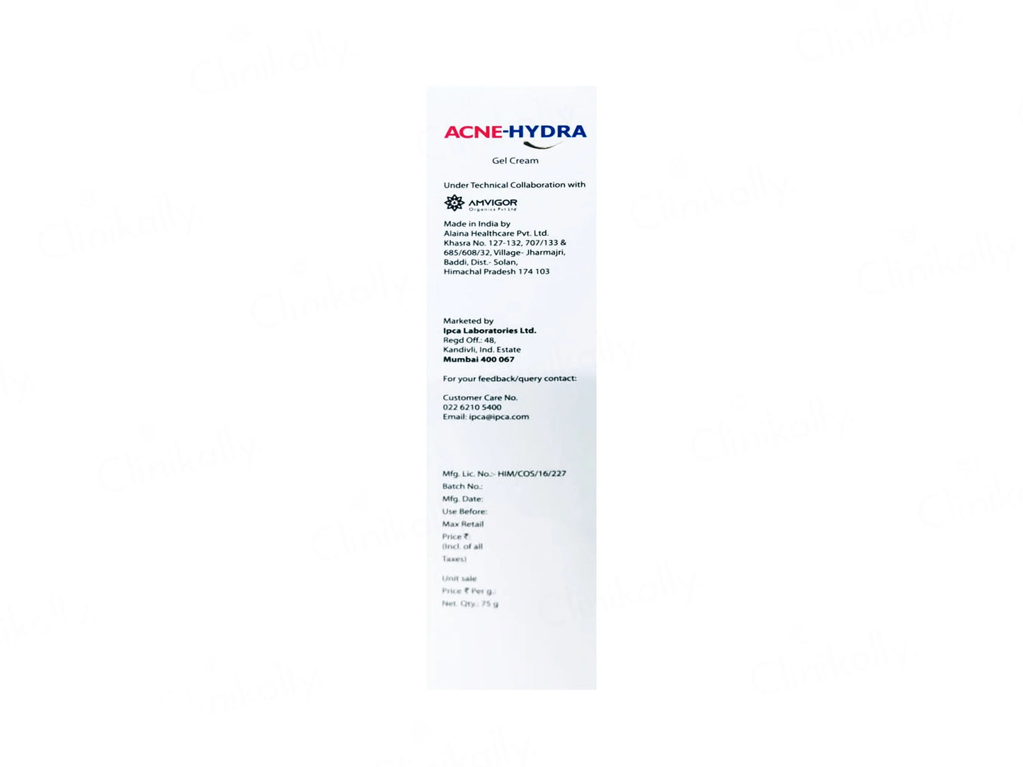Acne Hydra Gel Cream 75gm