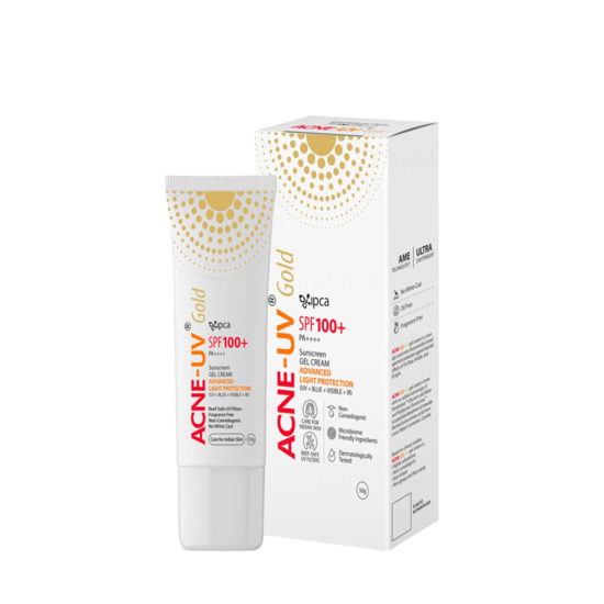 Acne Uv Gold Sunscreen Gel SPF 100+ PA++++,