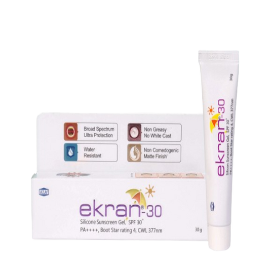 Ekran-30 Silicone Sunscreen Gel SPF 30+ PA++++, 30gm