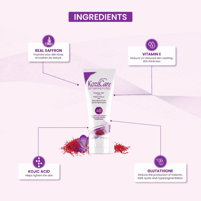 Kozicare with real saffron Skin Lightening Face Wash 100gm