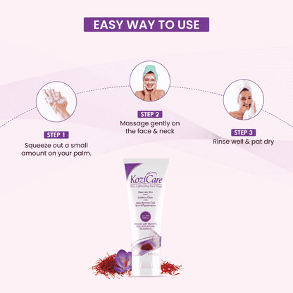 Kozicare with real saffron Skin Lightening Face Wash 100gm