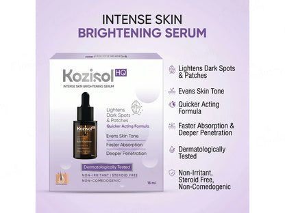 Kozisol HQ Intense Skin Brightening Serum, 15ml