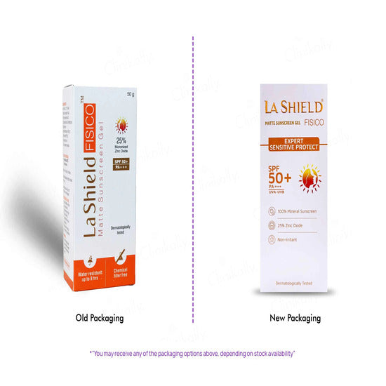 La Shield Fisico Matte SPF 50 Sunscreen Gel, 50gm