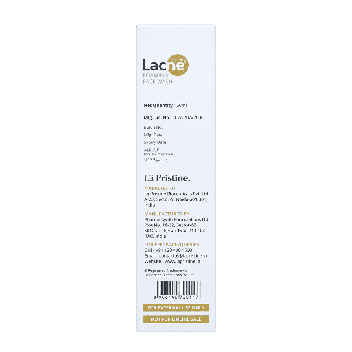 Lacne Foaming Face Wash 60ml