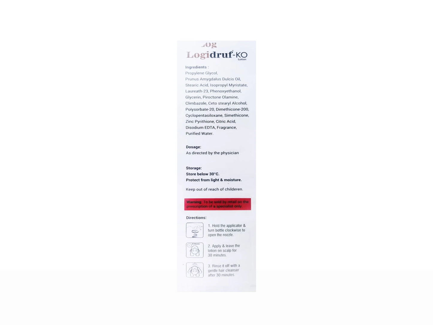 Logidruf-KO Anti-Dandruff Keep On Lotion,, 150ml
